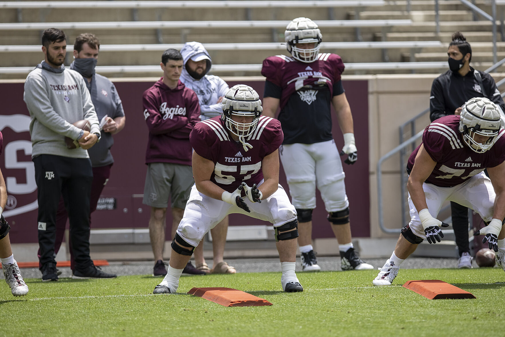 Spring football practice
